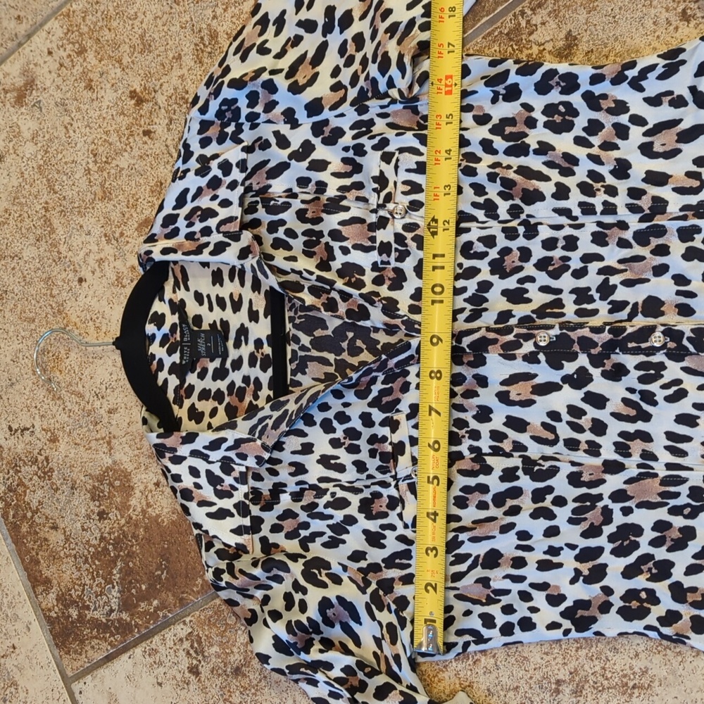2 Silk WHBM Leopard Blouse - Picture 6 of 8